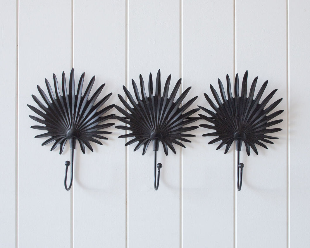 Wall Hook - Shell - Black, Set of 3