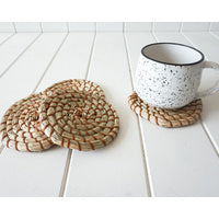 Load image into Gallery viewer, Handwoven Seagrass Coasters- Set of 4
