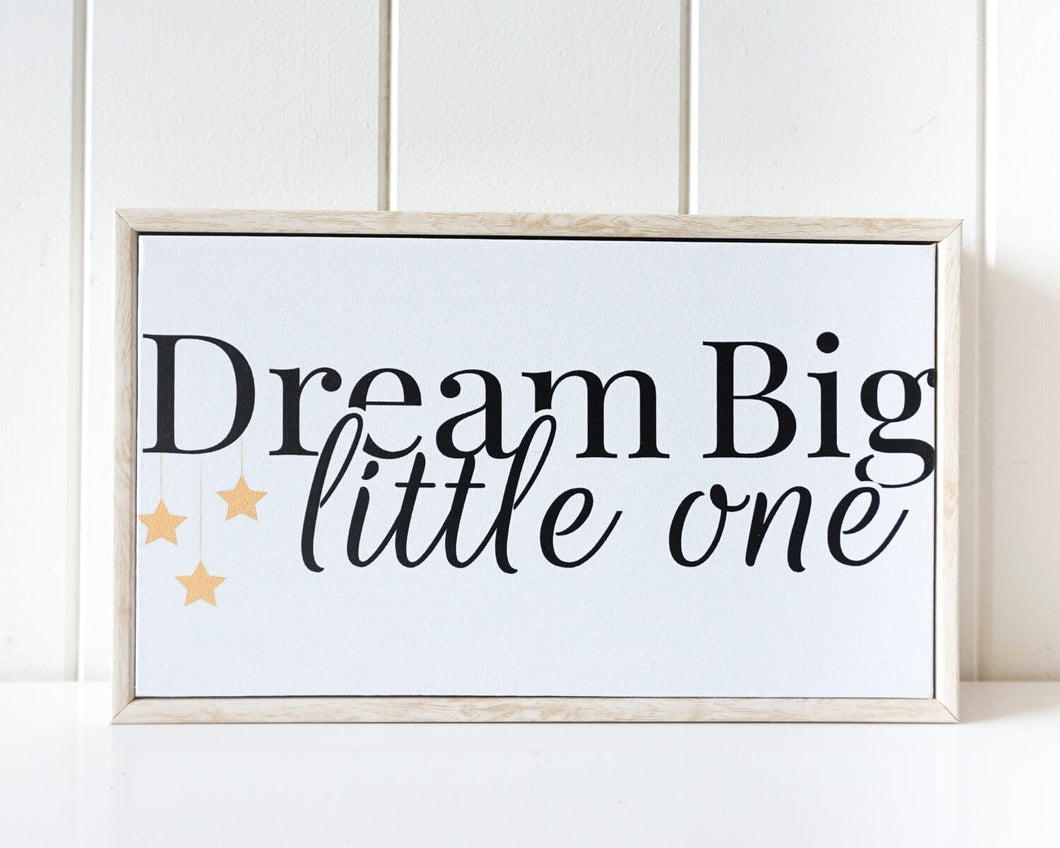 Framed Canvas - Dream Big Little One