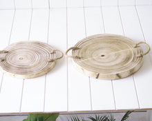 Load image into Gallery viewer, Timber Tray - Mano Natural - Set of 2
