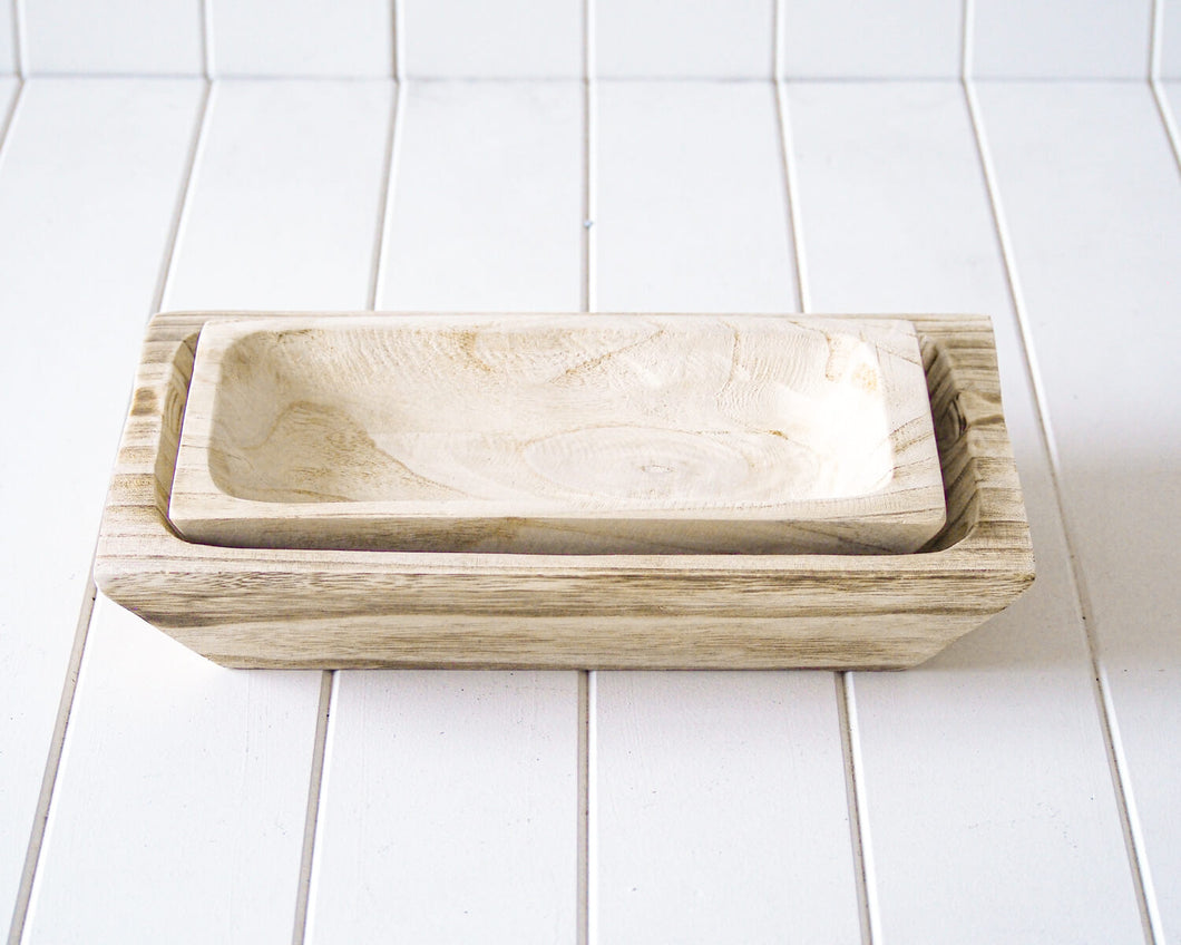 Timber Tray - Olina Natural - Set of 2 - 36/30cm