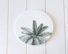 Load image into Gallery viewer, Ceramic Trivet - Green Coco Palm
